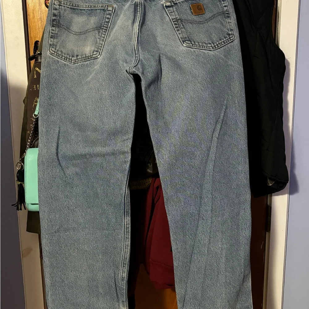 Carhartt Men's Light Blue Relaxed Jeans - Picture 8 of 14